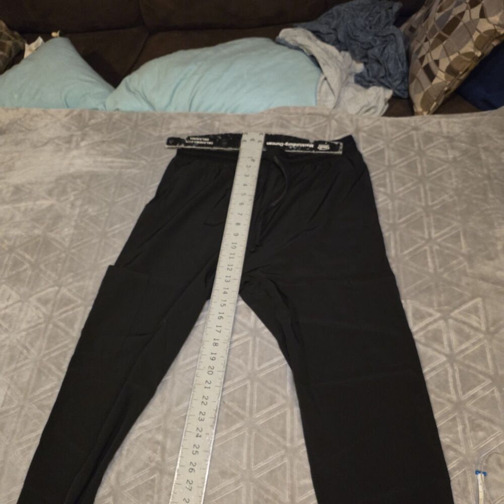 Scrubaid Performance Women's Scrub Pants Black SZ L Cargo Joggers Elastic Waist - Picture 5 of 10